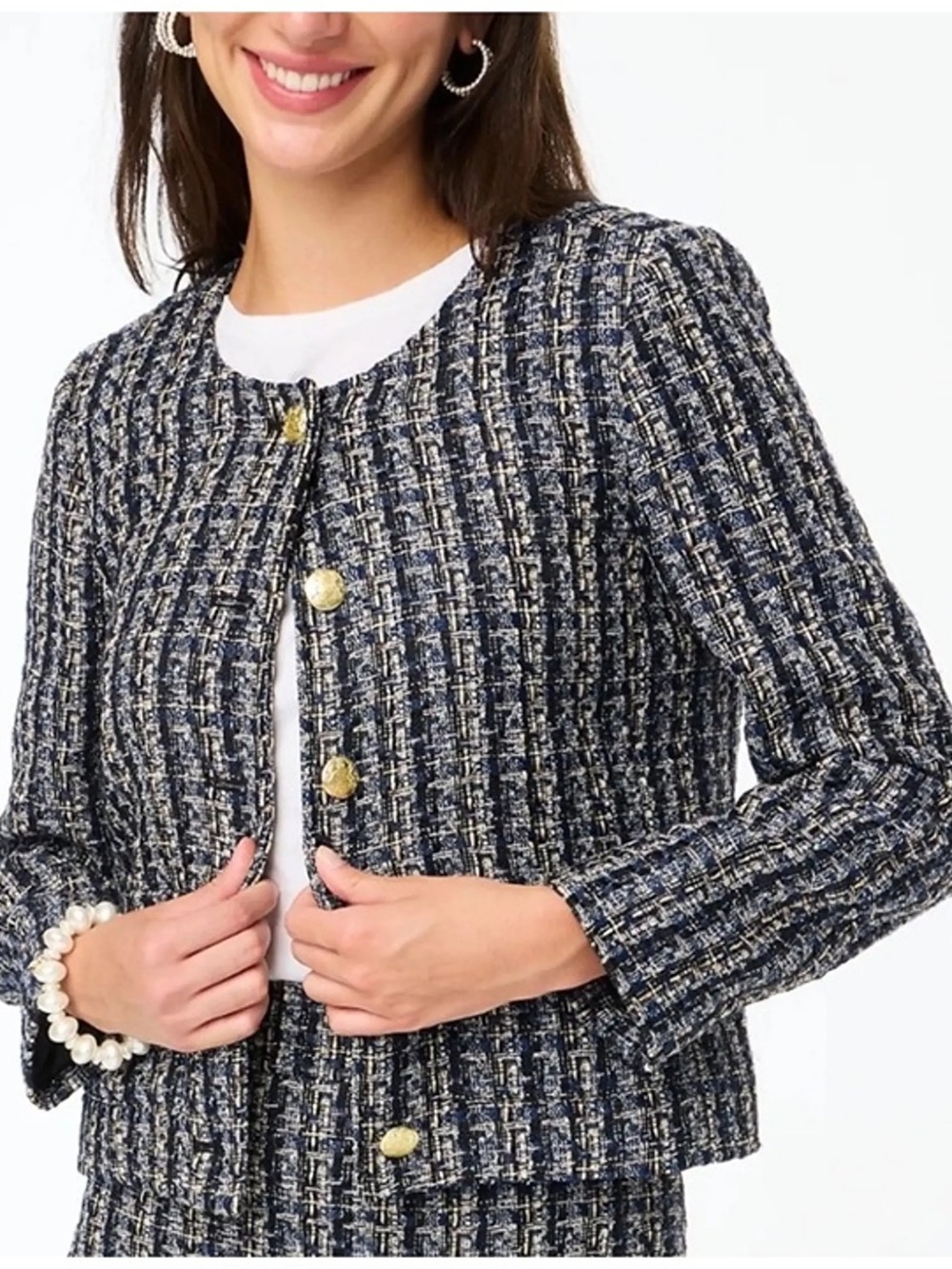 J Crew Factory Tweed Lady Jacket